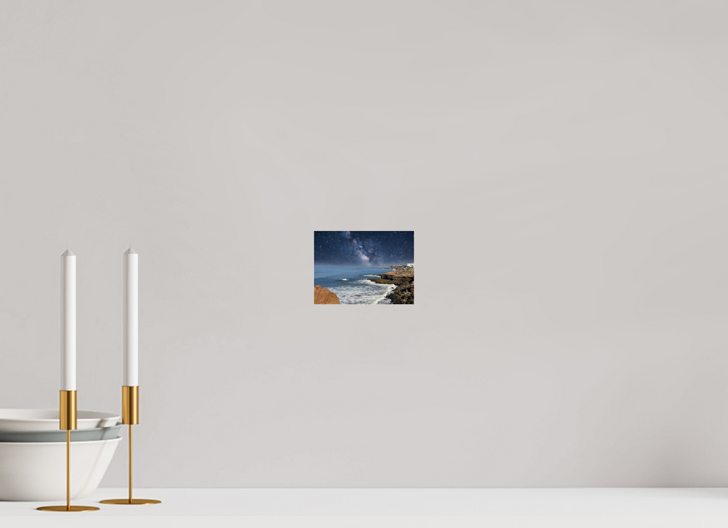 5.5 x 4″, Photo Print Under Acrylic Glass Sunset Cliffs Nightscape Looking Toward Ocean Beach San Diego Acrylic Glass Print