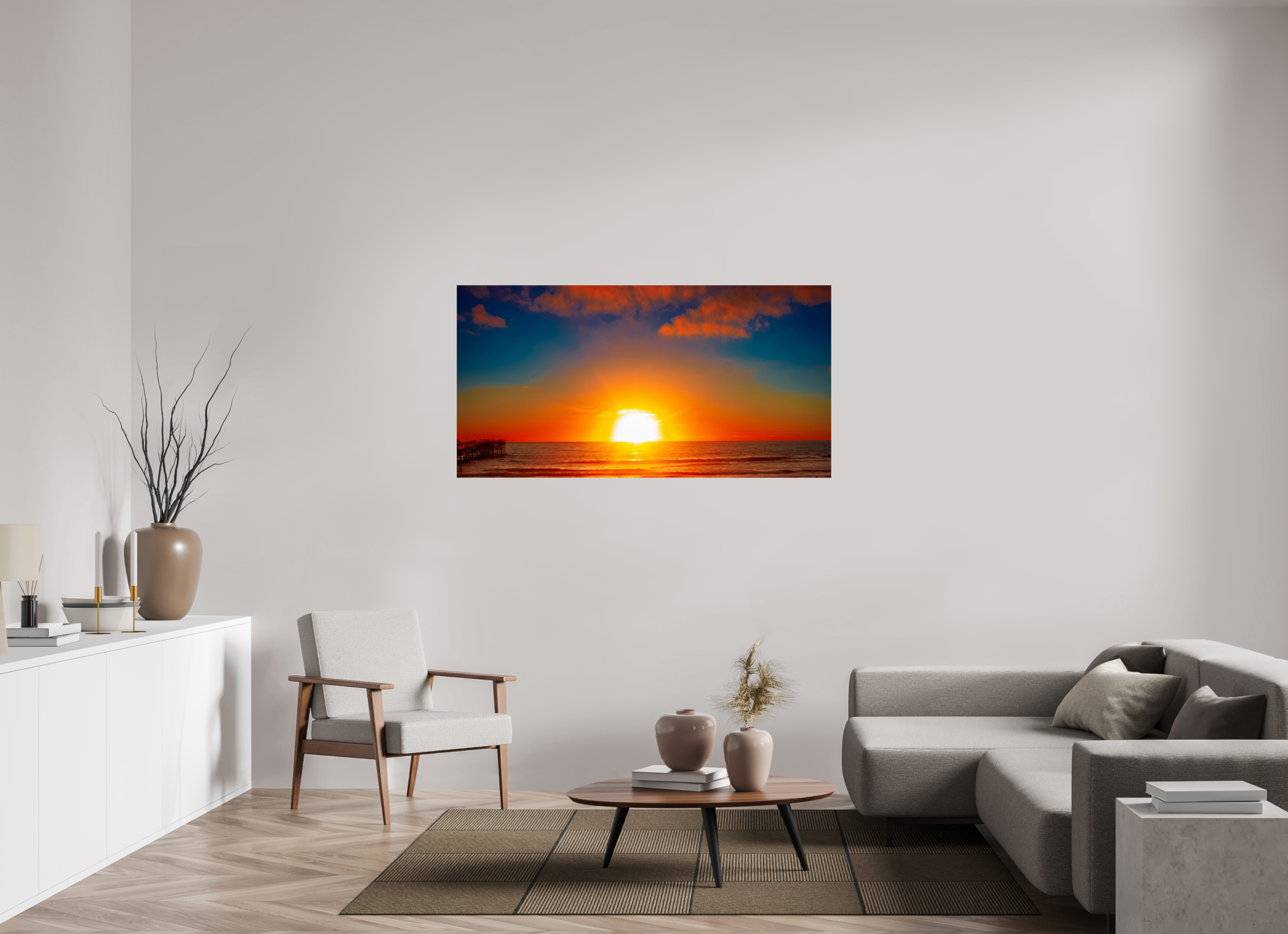 Pacific Beach Sunset – San Diego Coastal Museum-Quality Unframed Print