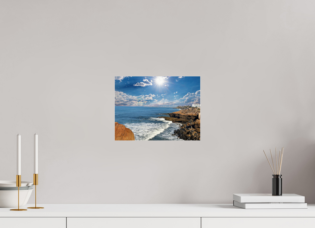 12 x 9″, Photo Print Under Acrylic Glass Sunset Cliffs Serenity On Acrylic Glass