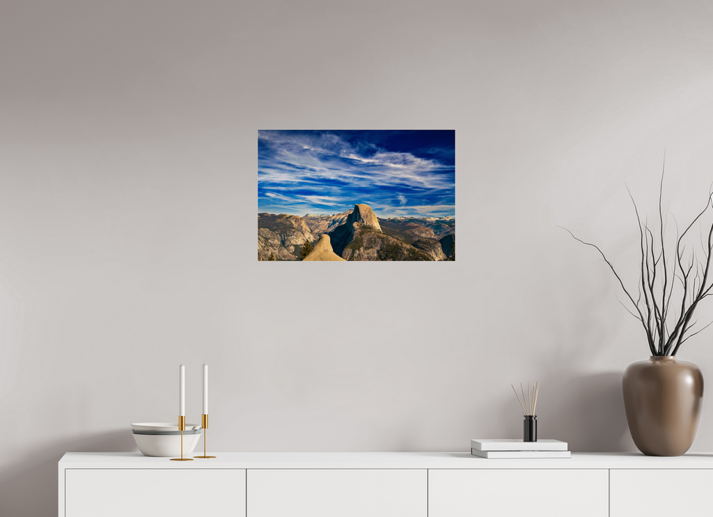 24 x 16″, Photo Print Under Acrylic Glass Yosemite Mountain Majesty  Scenic Wilderness Wall Art