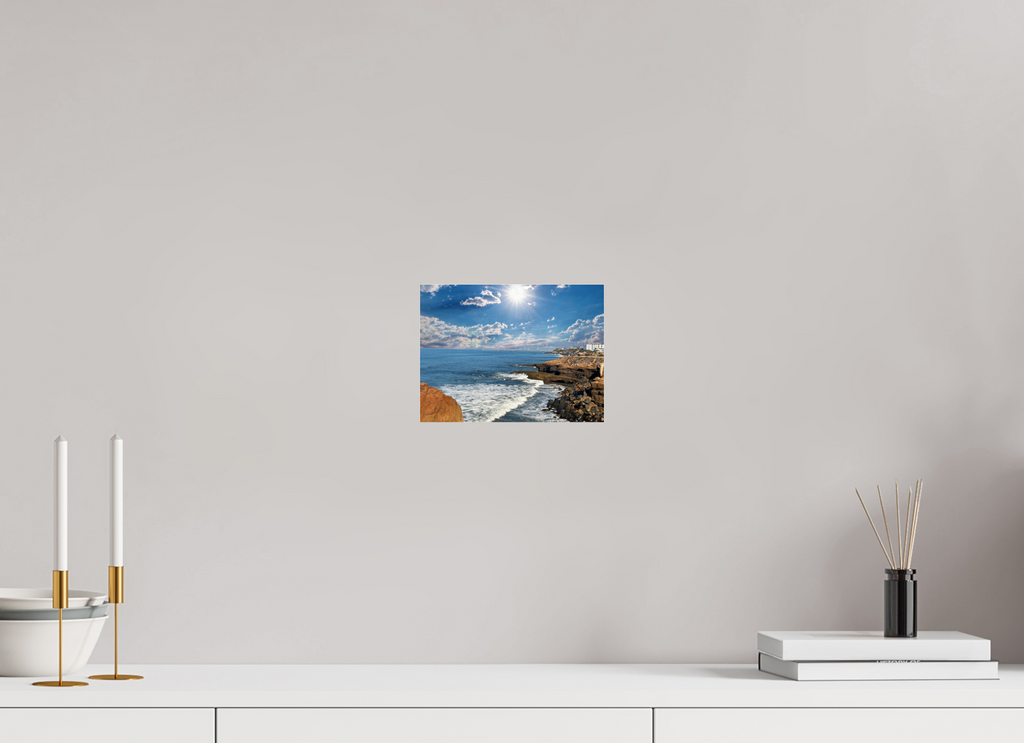 8 x 6″, Photo Print Under Acrylic Glass Sunset Cliffs Serenity On Acrylic Glass