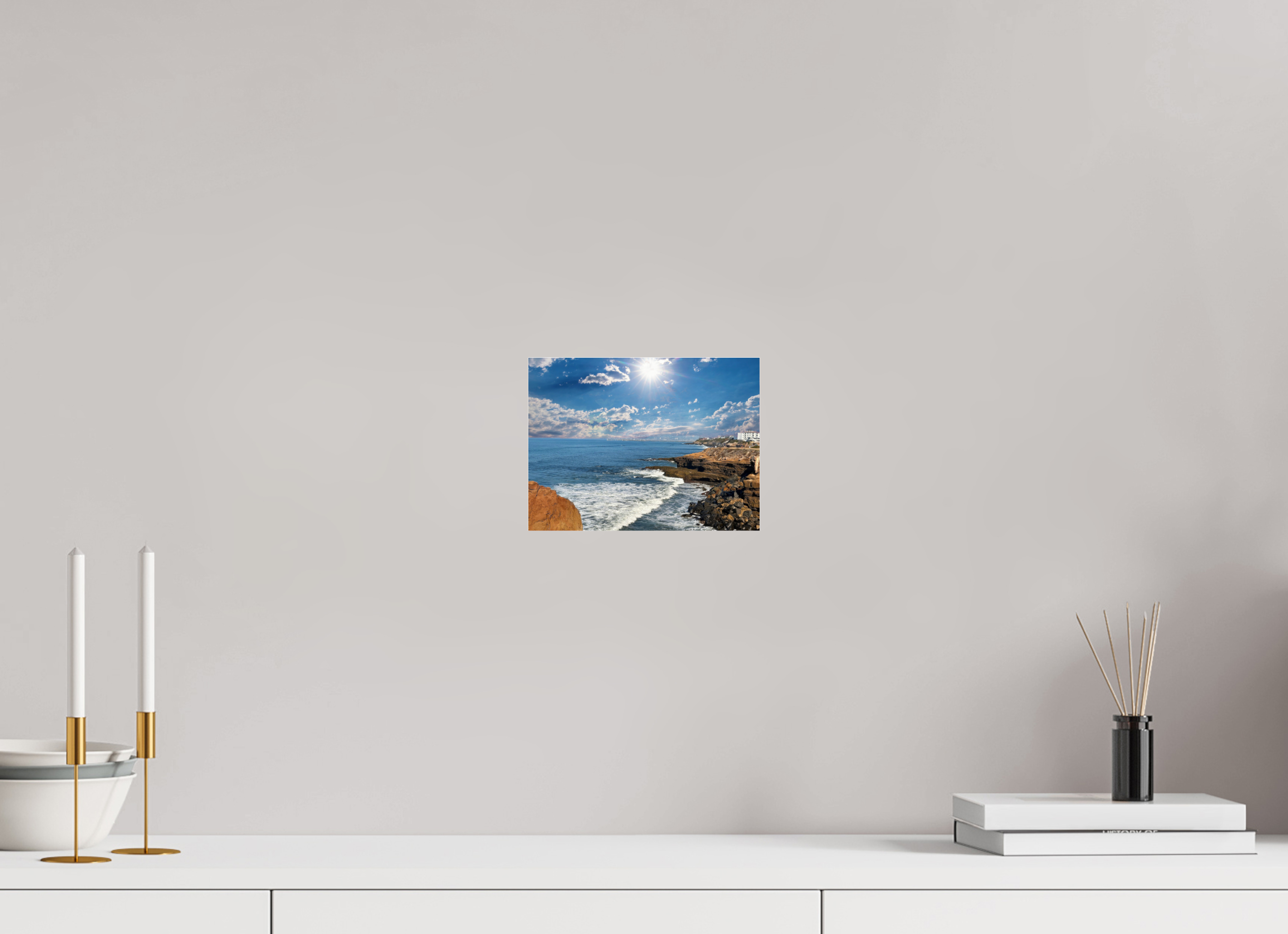 8 x 6″, Photo Print Under Acrylic Glass Sunset Cliffs Serenity On Acrylic Glass