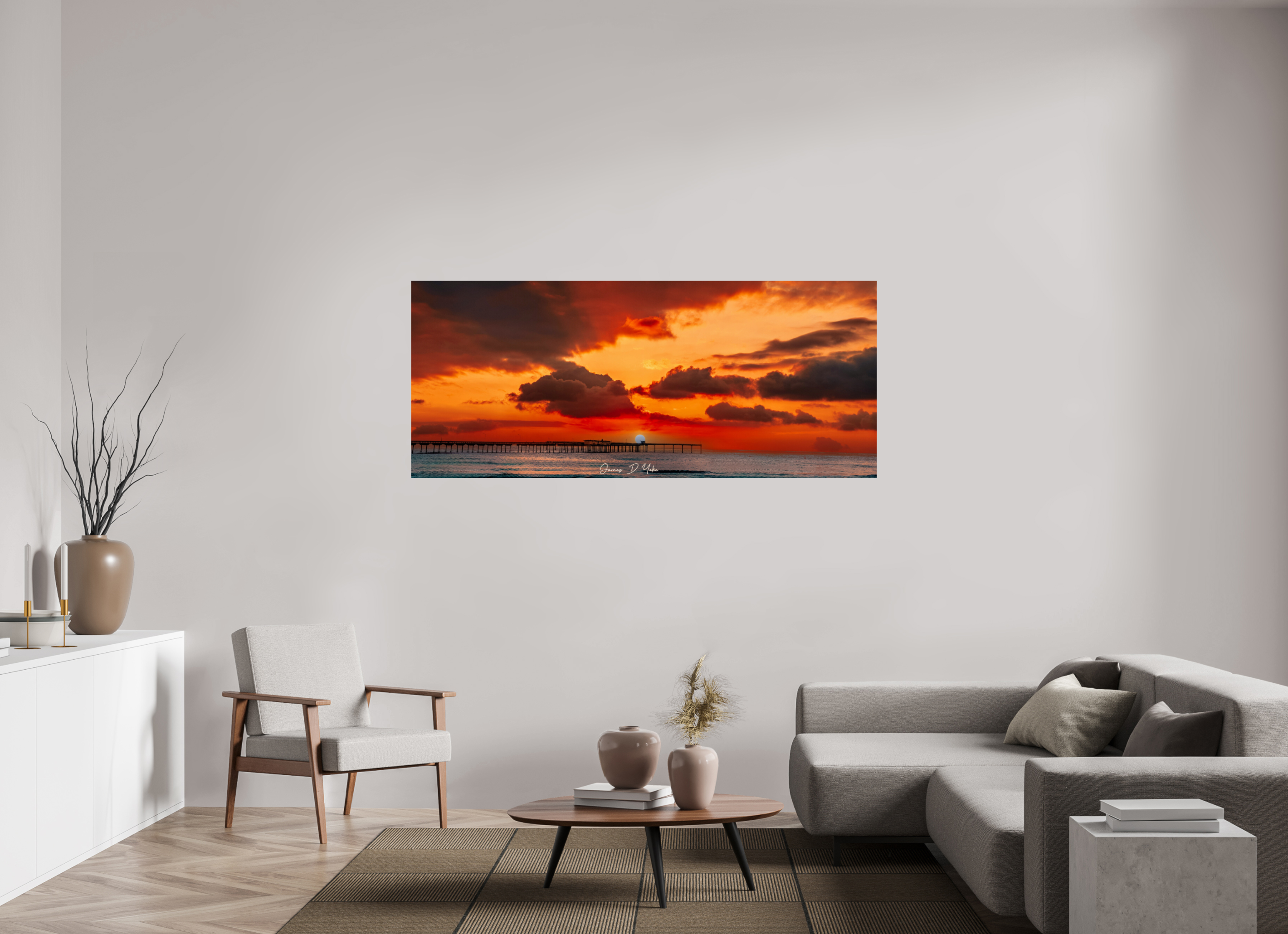 Ocean Beach San Diego Sunset Wall Art Print – Coastal Photography