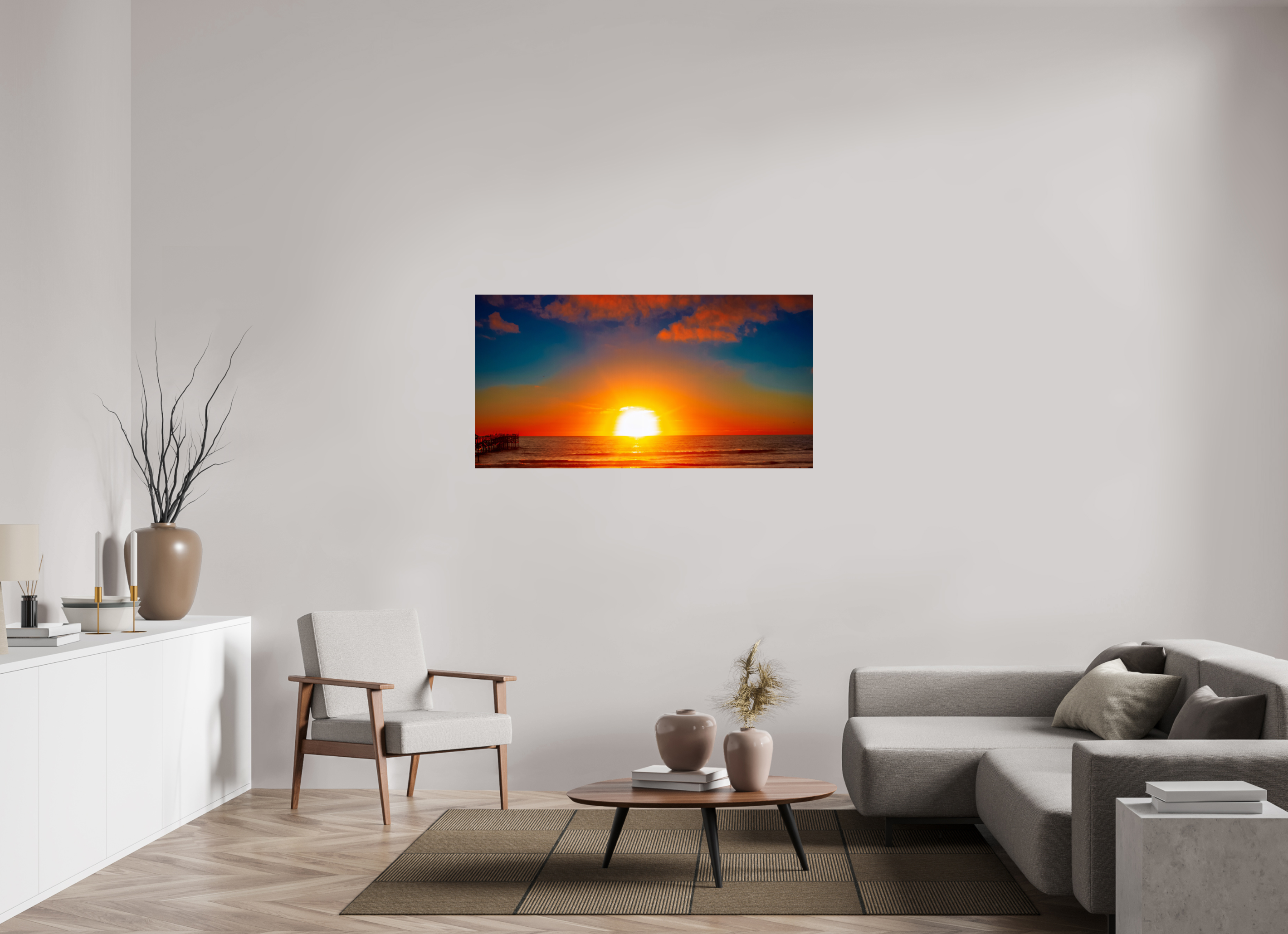 Pacific Beach Sunset – San Diego Coastal Museum-Quality Unframed Print