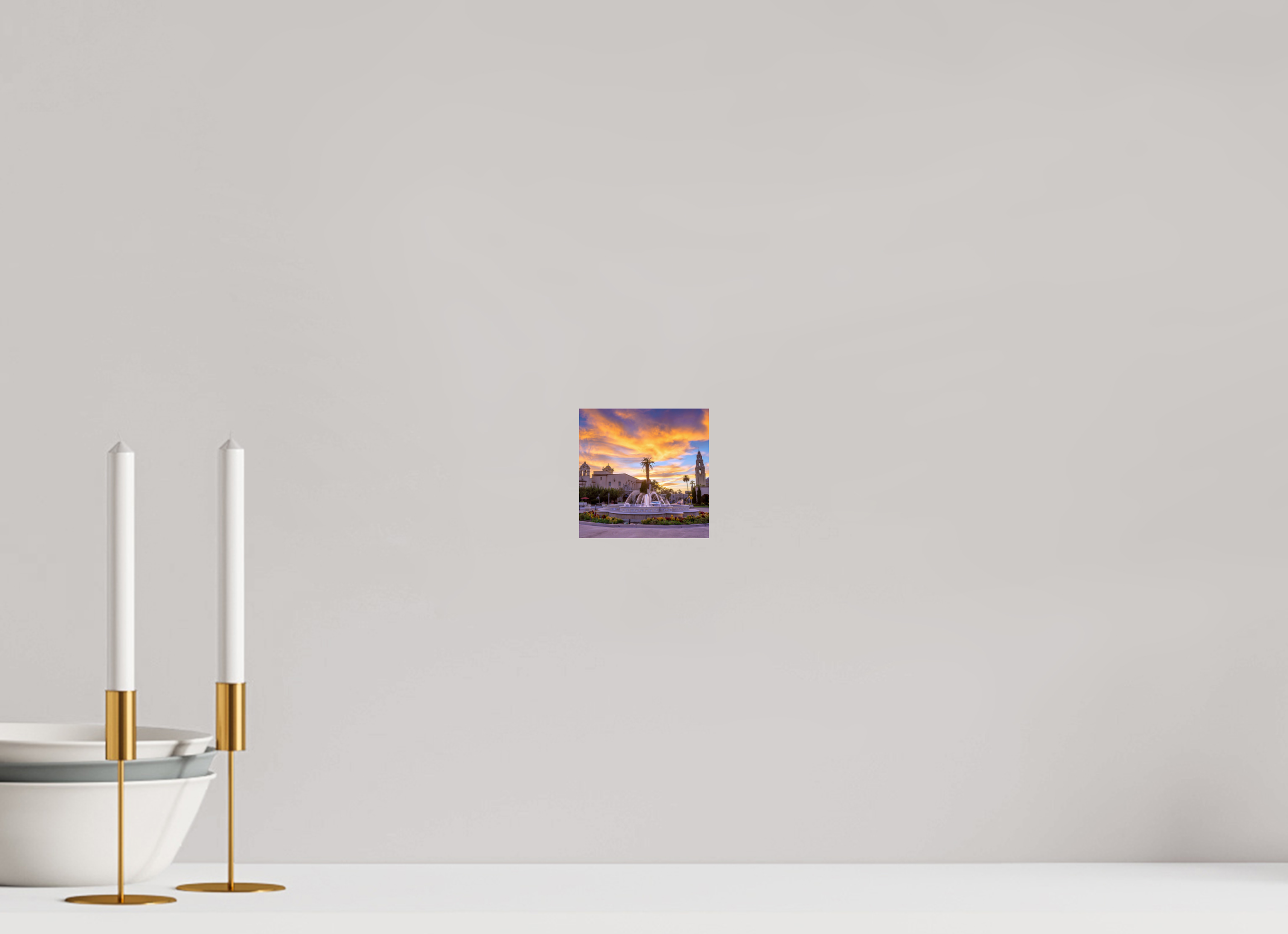 Balboa Park Sunset Acrylic Glass Print | San Diego Wall Art
