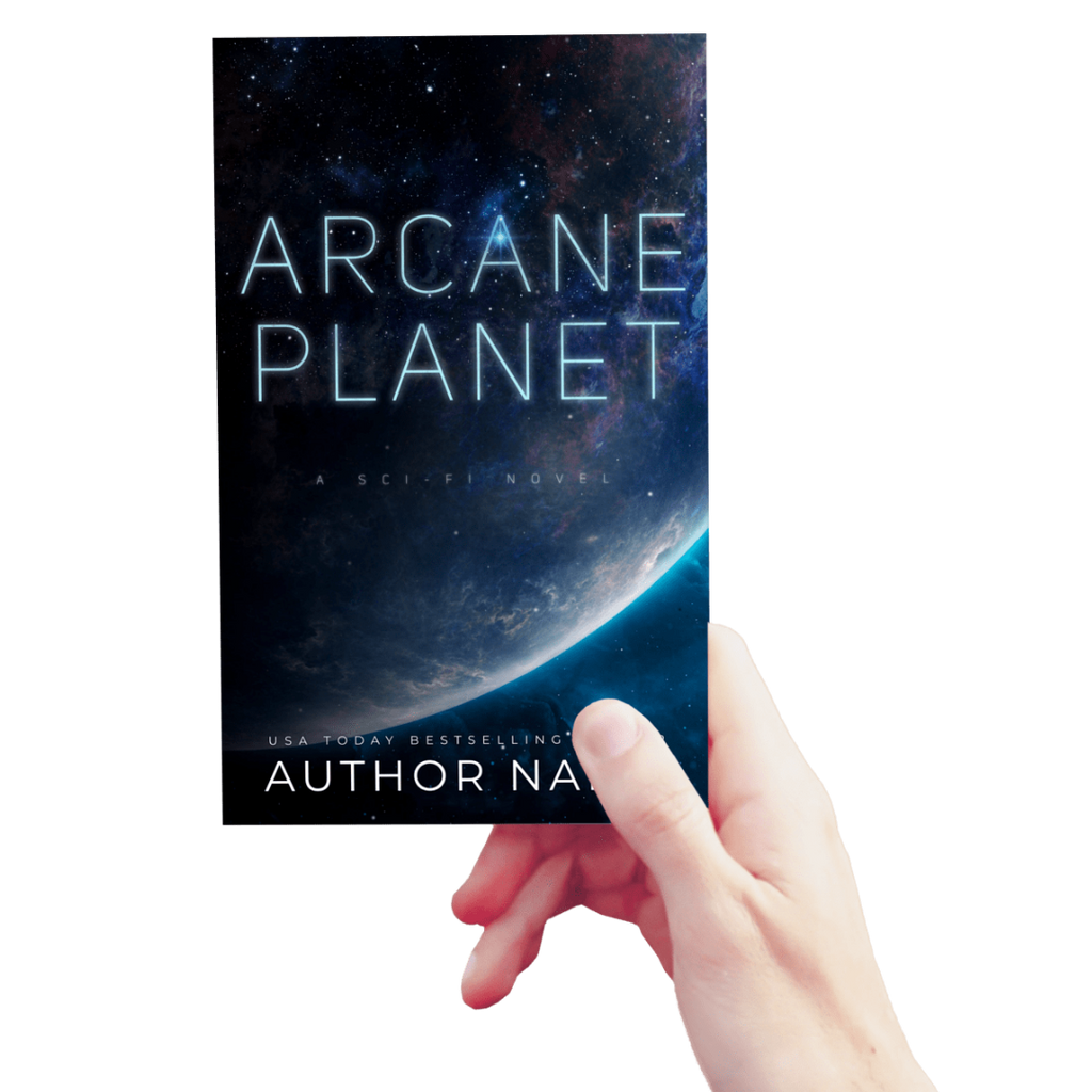 Galactic Horizon – Futuristic Sci-Fi Book Cover Design Template