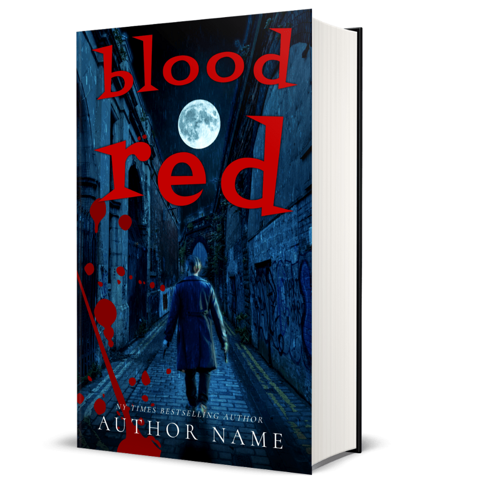 Dark Streets Crime Drama Book Cover Design Template