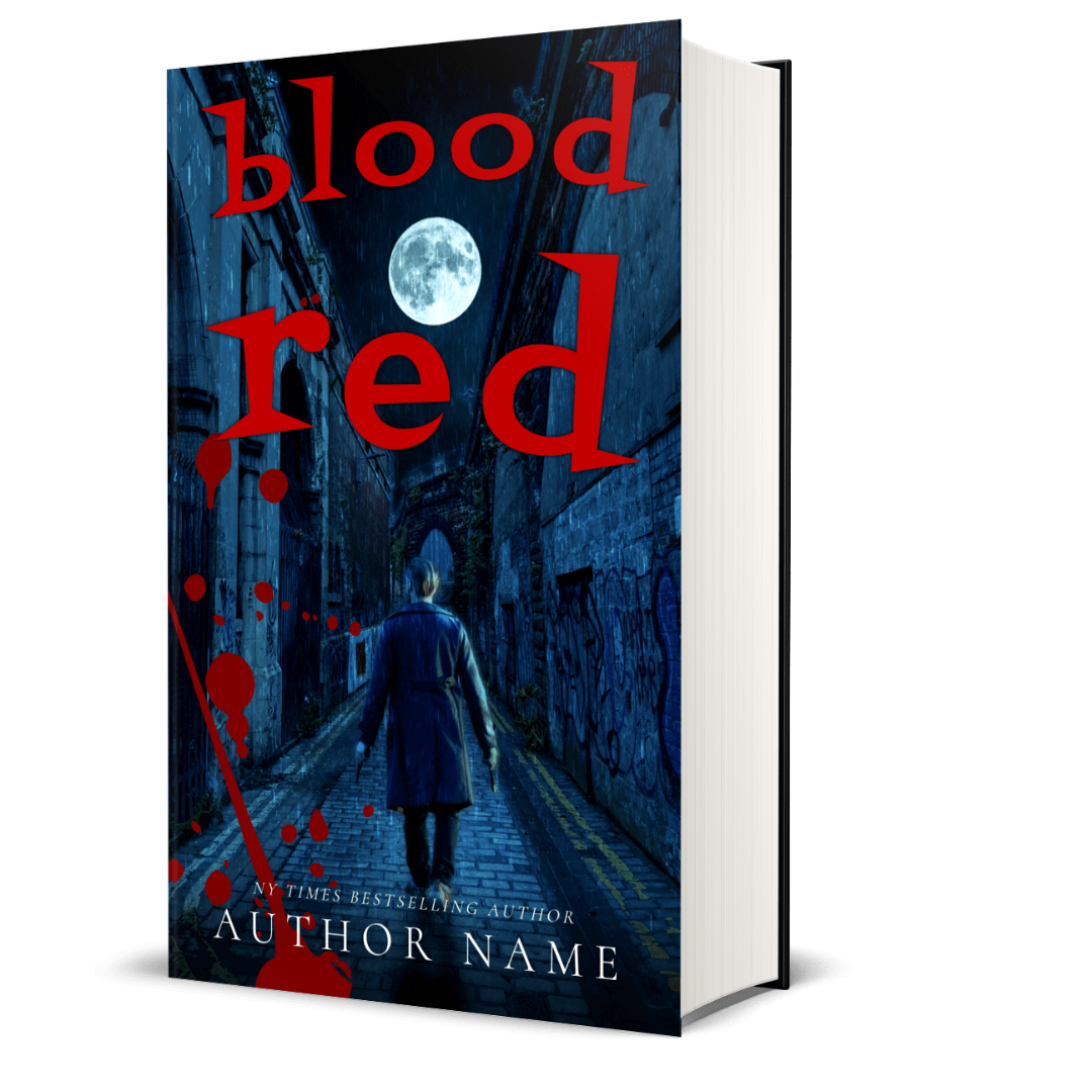 Dark Streets Crime Drama Book Cover Design Template