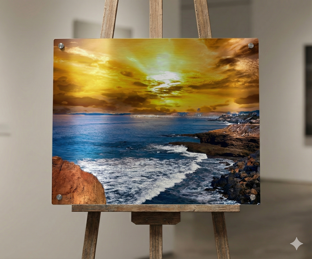 Sunset at Sunset Cliffs  San Diego Coastal Wall Art