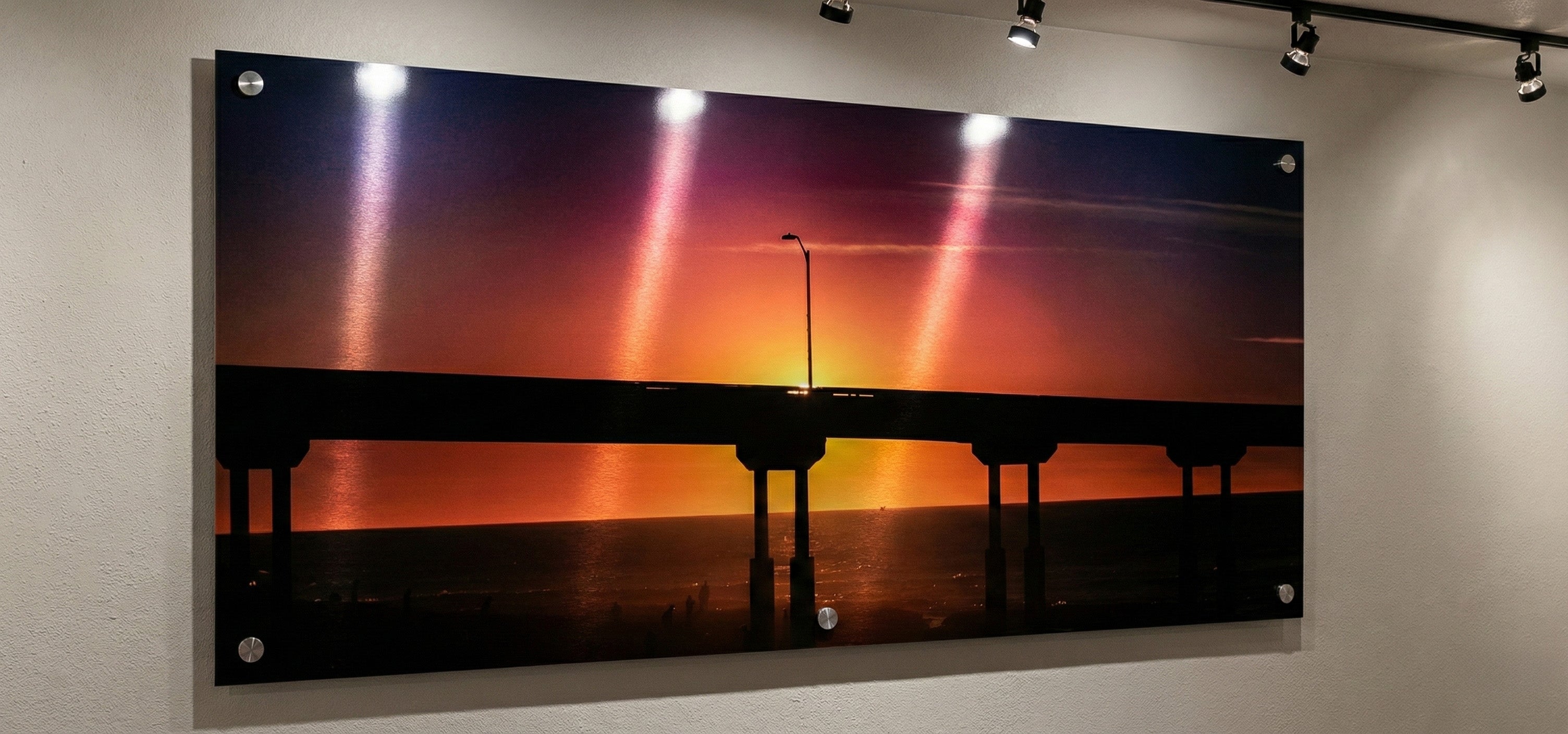 Intense San Diego Sunset – Ocean Beach Metal Wall Art Print