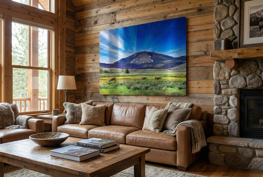 Bunsen Point Majesty  Yellowstone National Park Metal Print