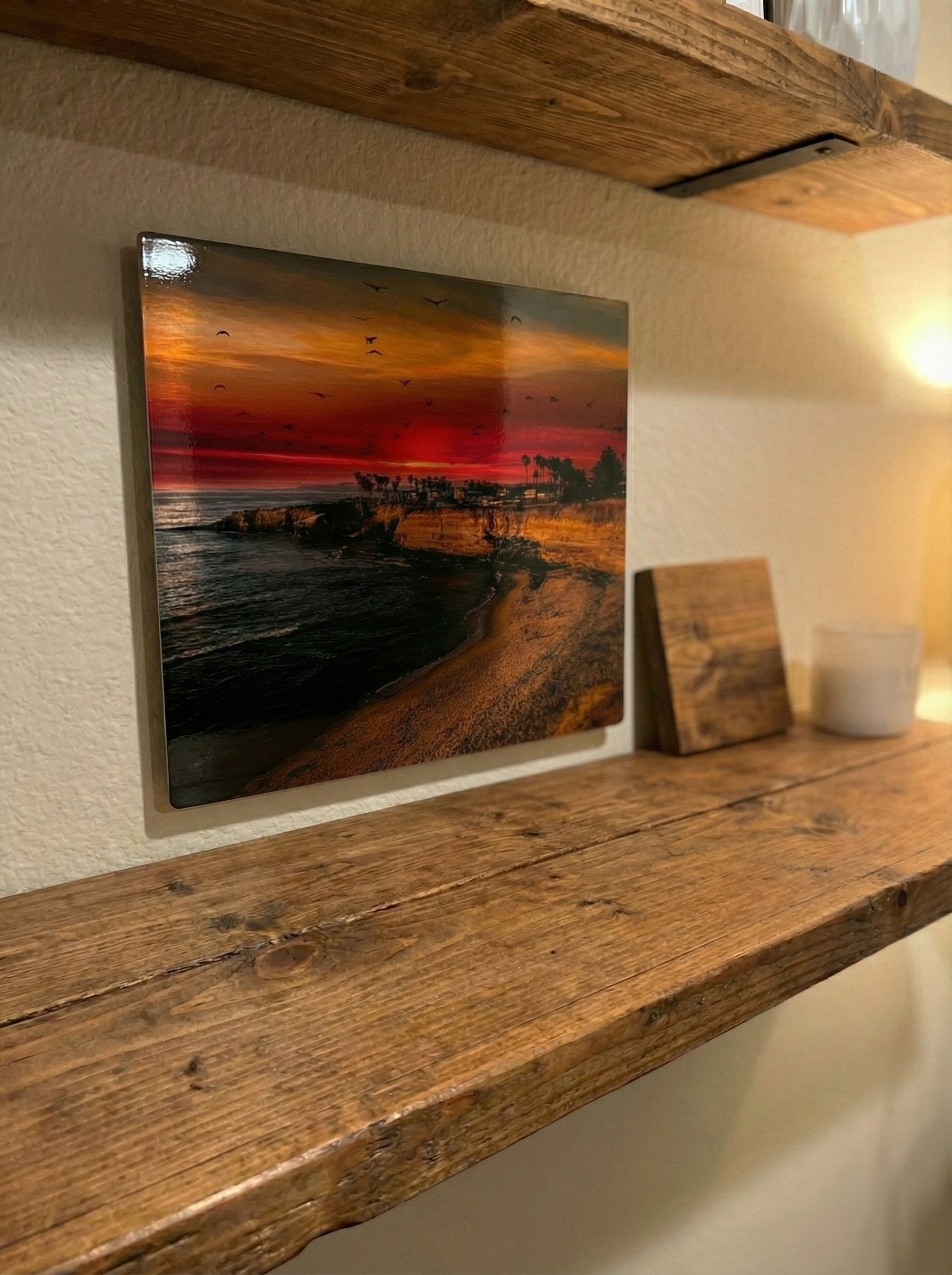Sunset Cliffs Sunset Coastal Metal Wall Art Print