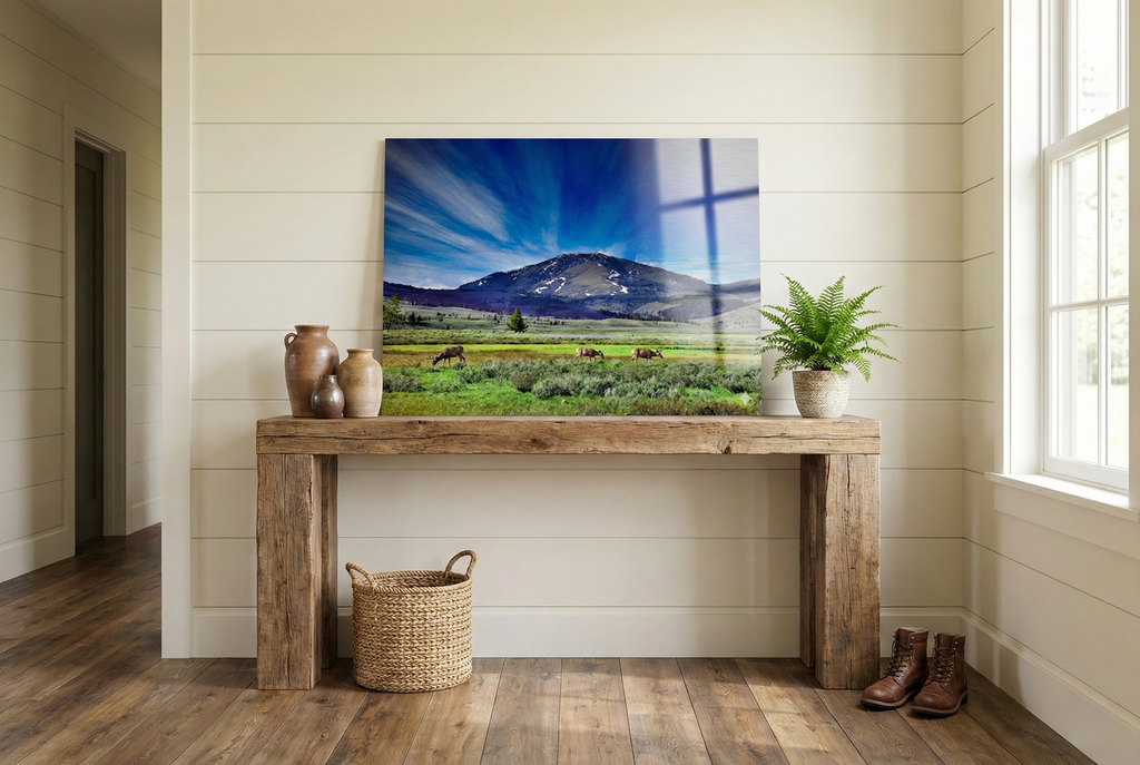 Bunsen Point Majesty  Yellowstone National Park Metal Print