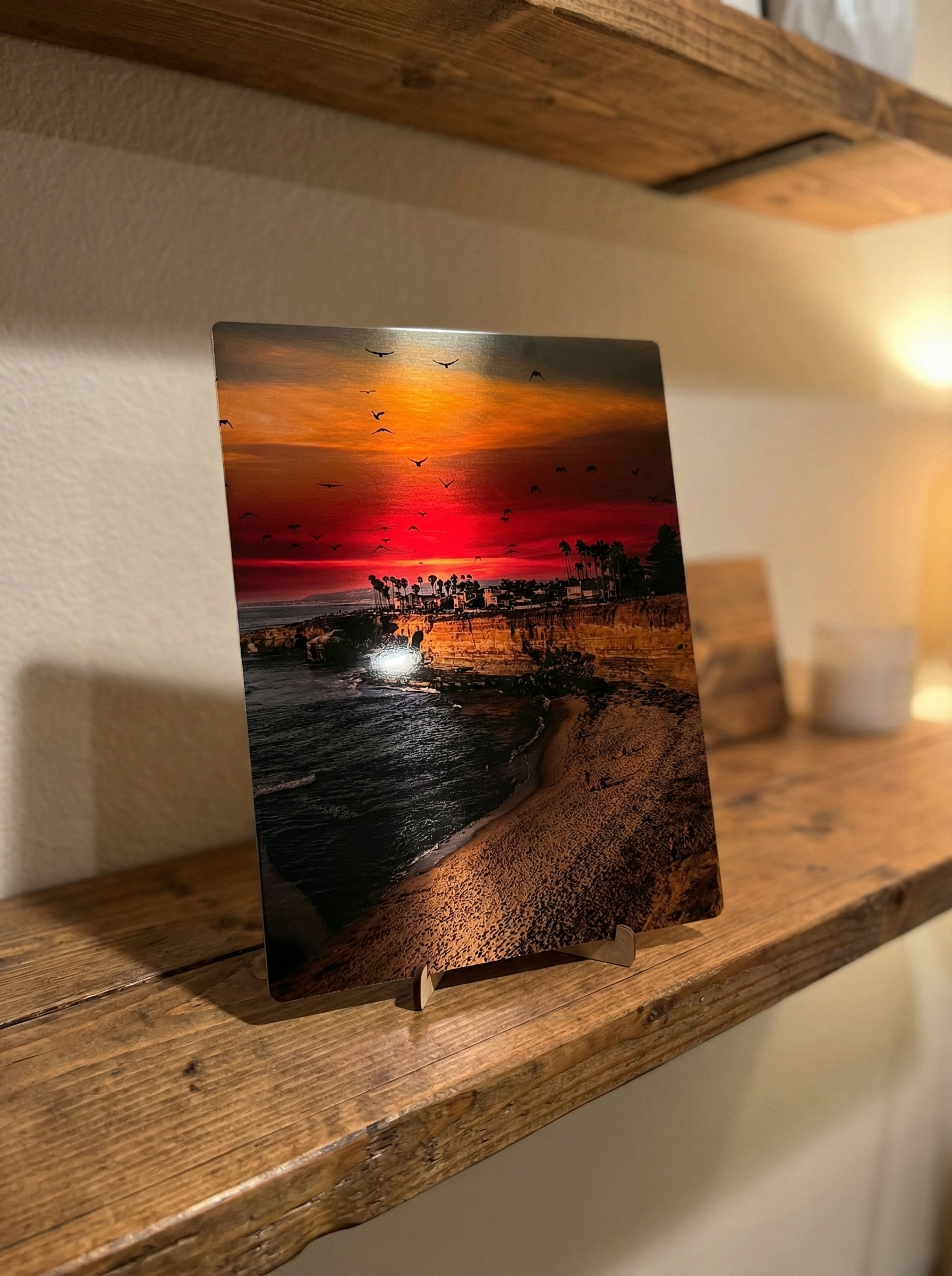 Sunset Cliffs Sunset Coastal Metal Wall Art Print