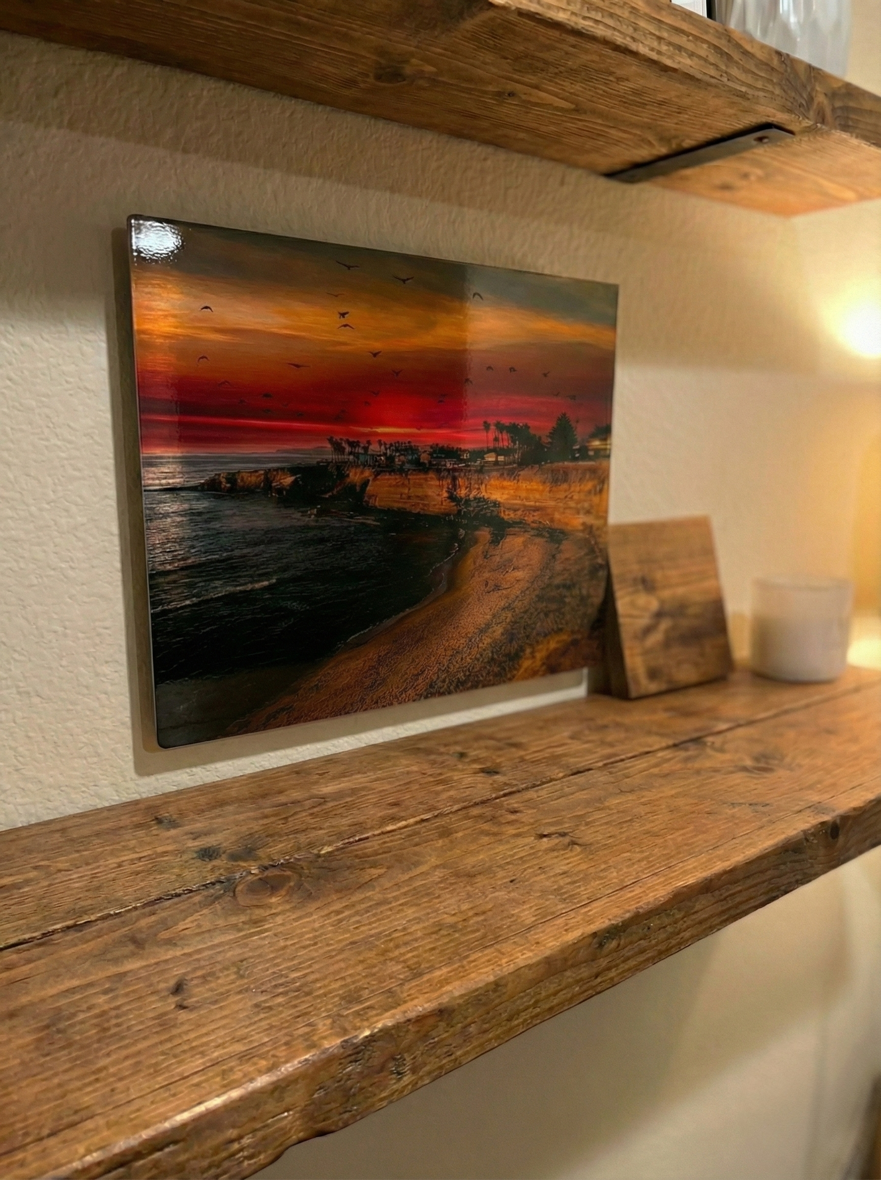 Sunset Cliffs Sunset Coastal Metal Wall Art Print