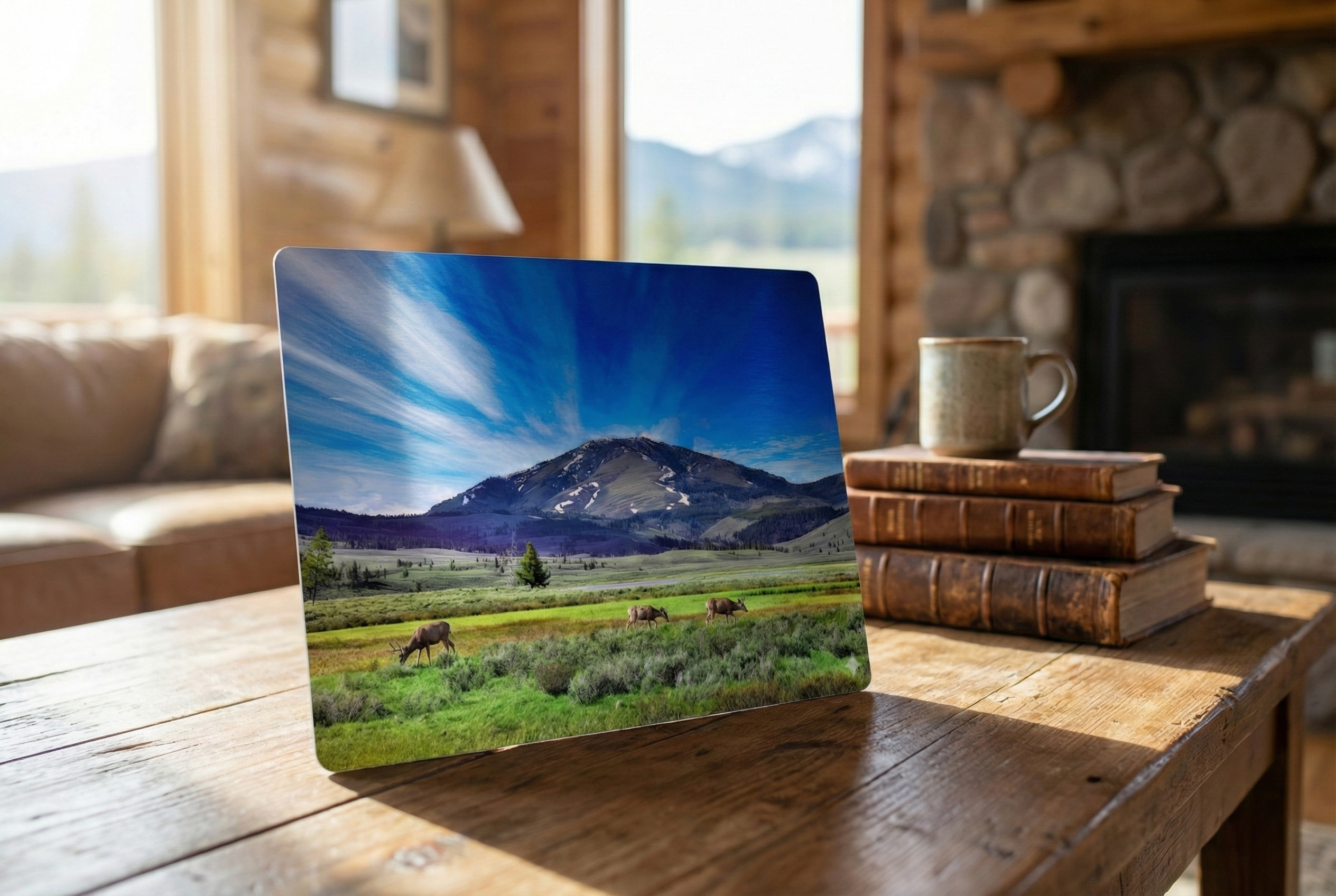 Bunsen Point Majesty  Yellowstone National Park Metal Print