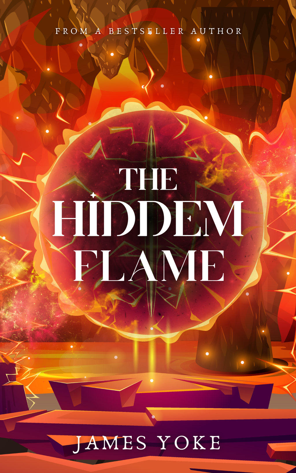 Fantasy Flame Book Cover Template