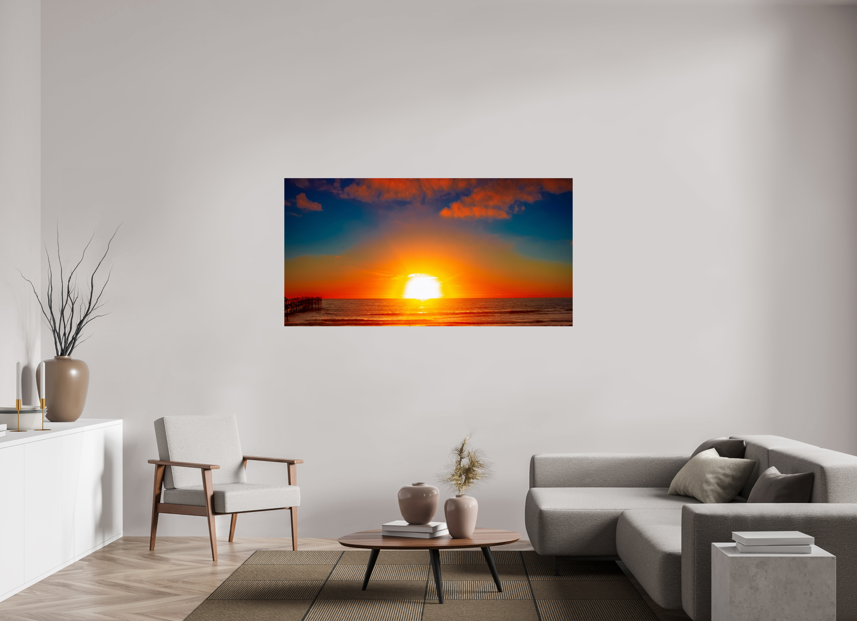 Pacific Beach Sunset – San Diego Coastal Museum-Quality Unframed Print
