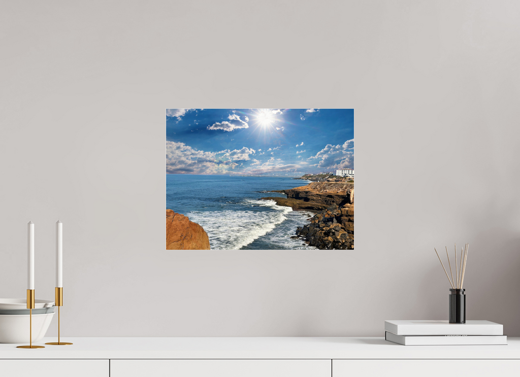 16 x 12″, Photo Print Under Acrylic Glass Sunset Cliffs Serenity On Acrylic Glass