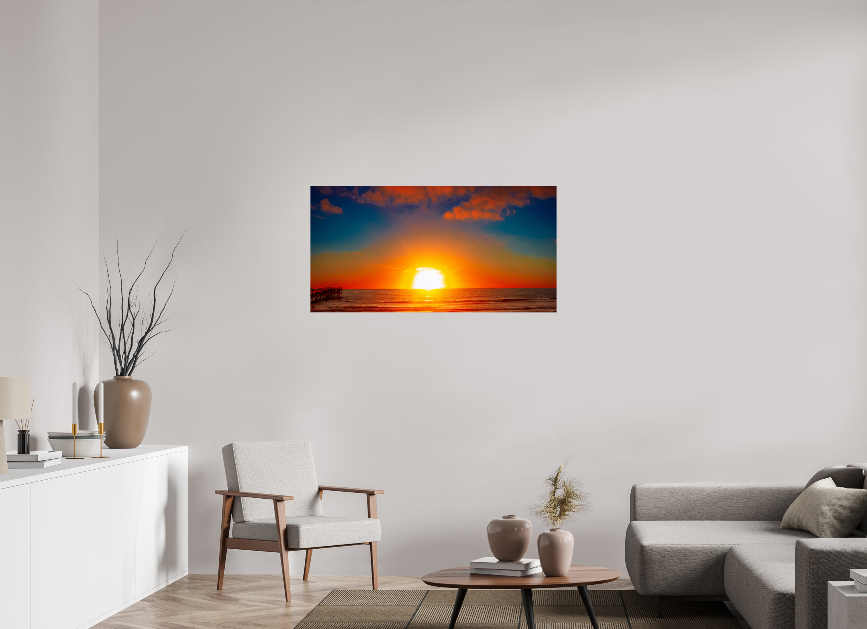 Pacific Beach Sunset – San Diego Coastal Museum-Quality Unframed Print