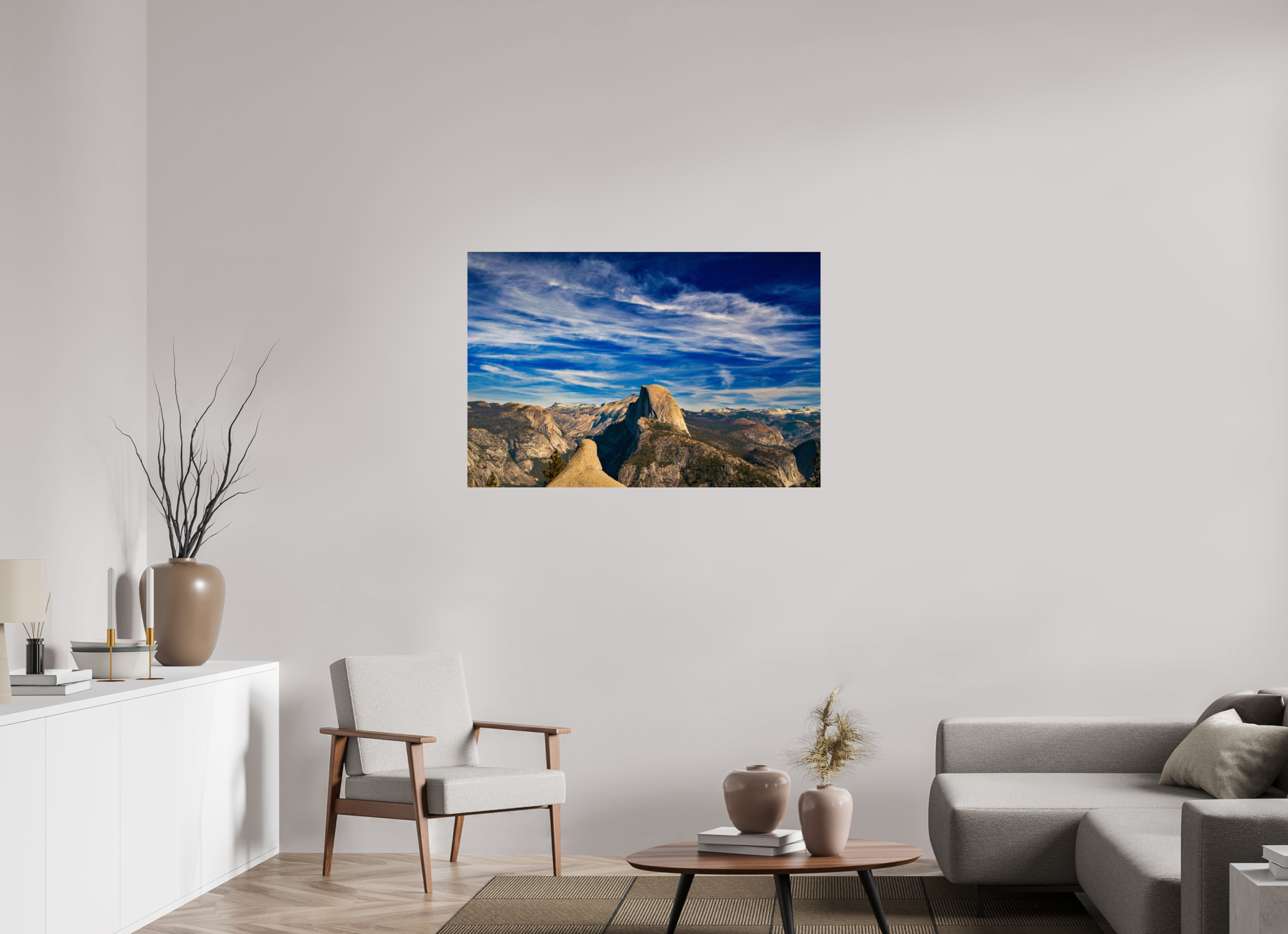 45 x 30″, Photo Print Under Acrylic Glass Yosemite Mountain Majesty  Scenic Wilderness Wall Art